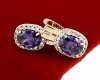 exclusive swarovski gold-plated earrings