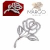 elegant gold brooch