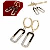 gold earrings made of stainless steel