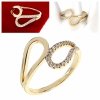 gold ring 18,60mm. gold-plated engagement xuping