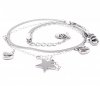 BRACELET, SILVER CELEBRITY STAINLESS STEEL