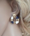 gold earrings made of stainless steel
