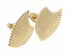 gold earrings made of stainless steel