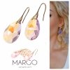 gold plated earrings with exclusive cubic zirconia