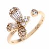 gold ring 17,00mm. gold-plated engagement xuping