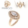 gold ring 18,60mm. gold-plated engagement xuping