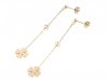 gold earrings made of stainless steel