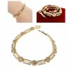 gold bracelet for a gold-plated leg