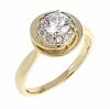 gold ring 18,60mm. gold-plated engagement xuping