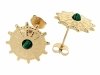 gold earrings made of stainless steel