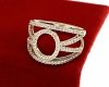 gold ring 18,60mm. gold-plated engagement xuping