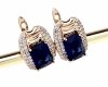 exclusive swarovski gold-plated earrings