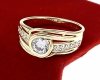 gold ring 18,60mm. gold-plated engagement xuping