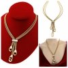 GOLD CHAIN NECKLACE celebrity STAINLESS STEEL