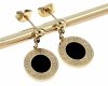 gold earrings made of stainless steel