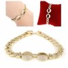 gold bracelet for a gold-plated leg