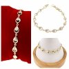 gold bracelet for a gold-plated leg