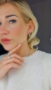 gold earrings made of stainless steel