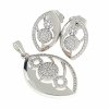 18k gold plated set pendant earrings xuping