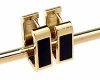gold earrings made of stainless steel