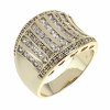 gold ring 18,60mm. gold-plated engagement xuping