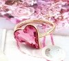 gold ring 17,60mm. gold-plated engagement xuping