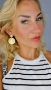gold earrings made of stainless steel