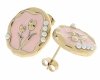 gold earrings made of stainless steel