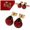 gold earrings made of stainless steel