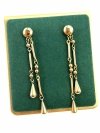 gold earrings made of stainless steel