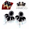 gold plated earrings with exclusive cubic zirconia