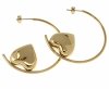 gold earrings made of stainless steel