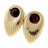 gold earrings made of stainless steel