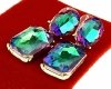 gold plated earrings with exclusive cubic zirconia