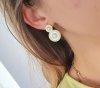 gold earrings made of stainless steel