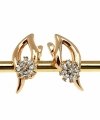 exclusive swarovski gold-plated earrings