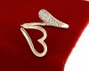 gold ring 17,00mm. gold-plated engagement xuping
