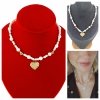 GOLD CHAIN NECKLACE celebrity STAINLESS STEEL