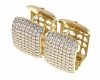 gold plated earrings with exclusive cubic zirconia