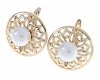 gold plated earrings with exclusive cubic zirconia