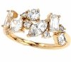 gold ring 18,60mm. gold-plated engagement xuping