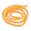 Glass beads faceted strands