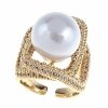 gold ring 17,00mm. gold-plated engagement xuping