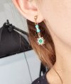 gold earrings made of stainless steel