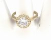 gold ring 18,60mm. gold-plated engagement xuping