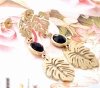 gold earrings made of stainless steel