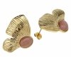 gold earrings made of stainless steel