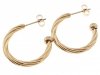 gold earrings made of stainless steel
