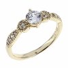 gold ring 18,60mm. gold-plated engagement xuping