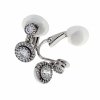 gold plated earrings with exclusive cubic zirconia